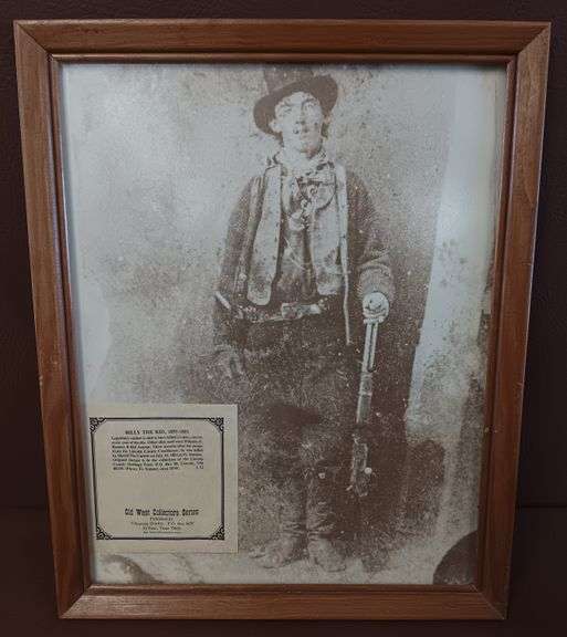 Framed Print of Billy The Kid (15-1/2"H x 12-1/2"W)