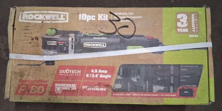 Rockwell 10pc Oscillating Tool Set, New In Box, Does Work
