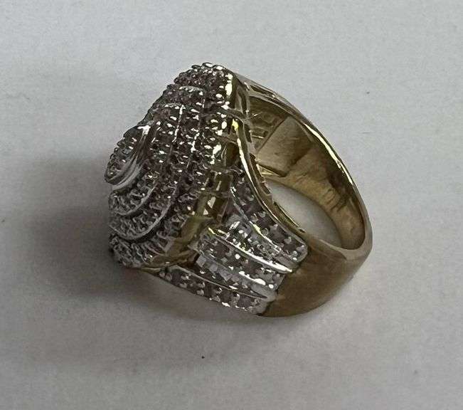 1ct Marquise Diamond Cluster Ring