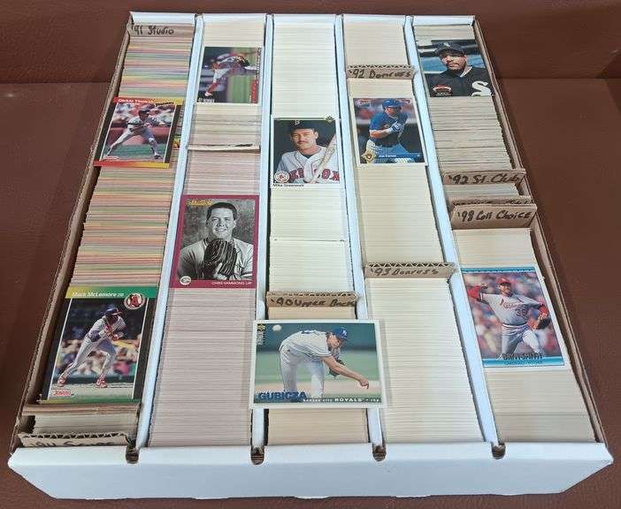 Thousands of Baseball Cards From 1989 to 1998