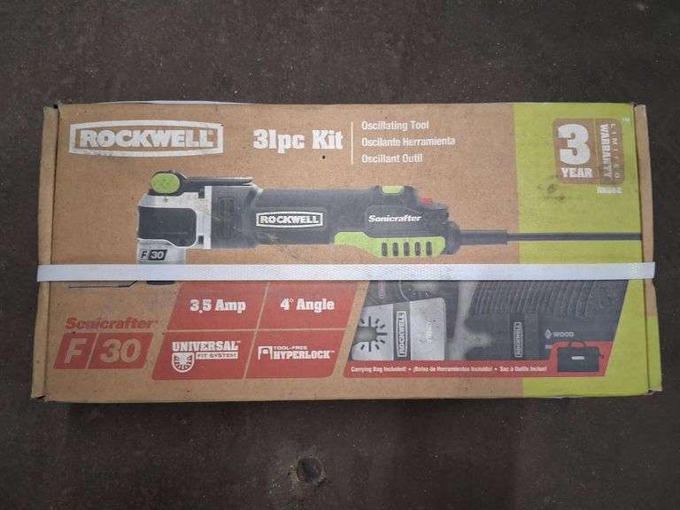 Rockwell 31pc Oscillating Tool Kit, New In Box, Does Work