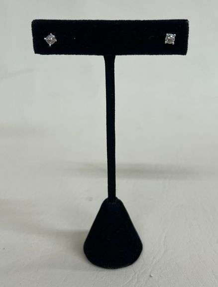 Sterling Silver Diamond Dinner Earrings