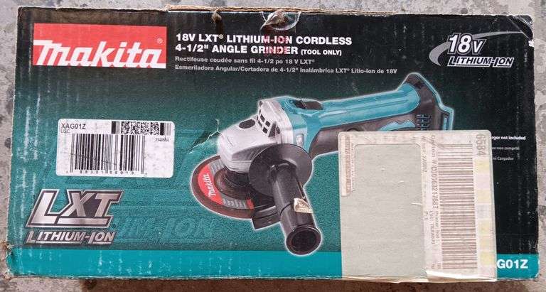 Makita 18v 4-1/2" Angle Grinder, New In Box, Tool ONLY