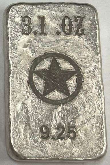 3.1oz .925 Sterling Silver Bar