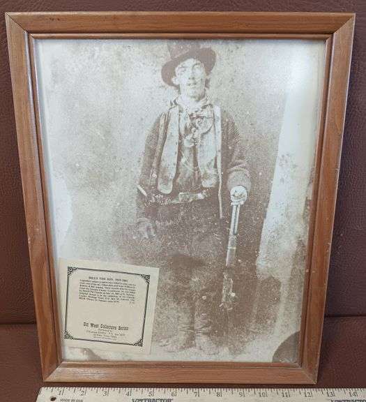 Framed Print of Billy The Kid (15-1/2"H x 12-1/2"W)