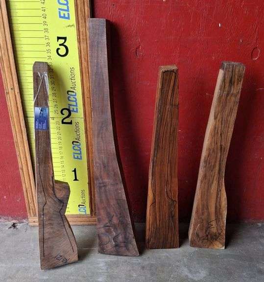 4) Walnut Gunstock Blanks