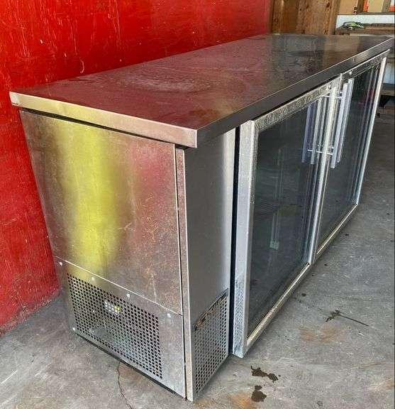 True Bar Refrigerator Model TBB-24-60G-S-LD, Does Work (61"Lx24-1/2"Wx36"H)