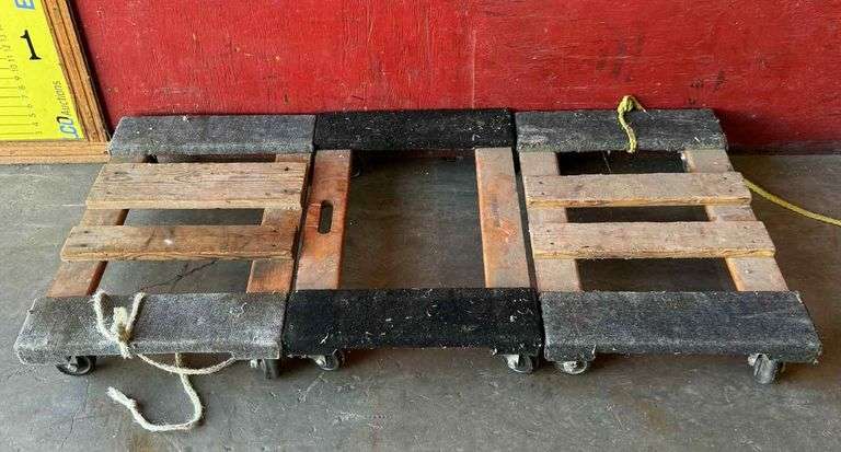 (3) Furniture Dollies, 3 times the money