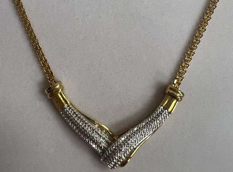 Diamond Evening Necklace, 18in Chain