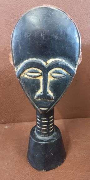 (6) African Mask, Statues & Mask Shaped Dish