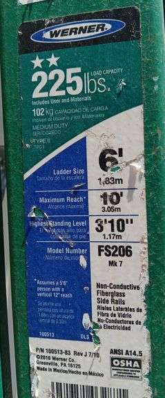 (4) 6ft Ladders, 4 times the money