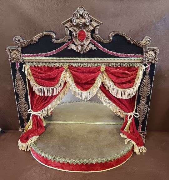 Vintage Puppet Theater Stage (22-1/2"H x 25-1/2"W)