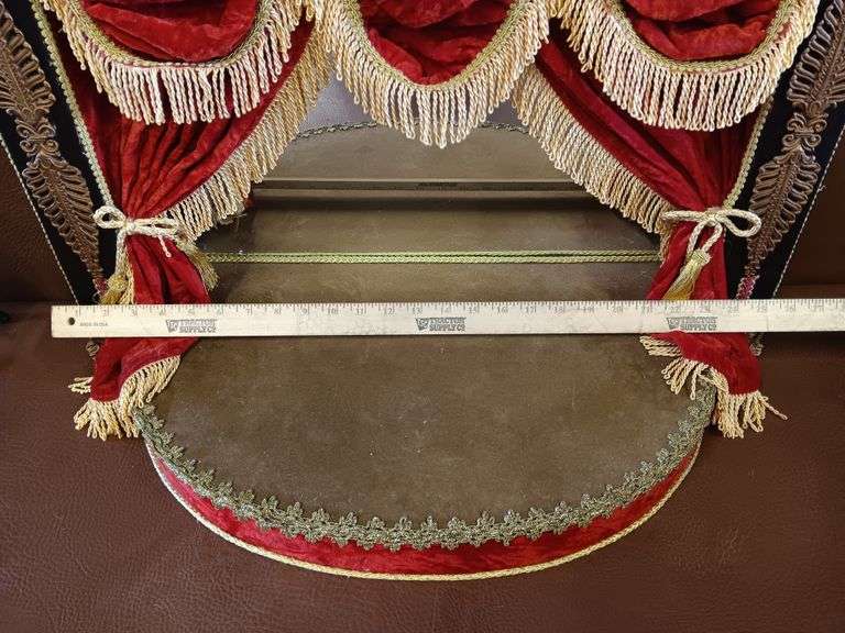 Vintage Puppet Theater Stage (22-1/2"H x 25-1/2"W)