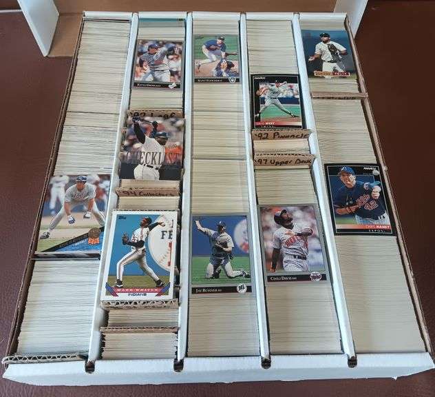 Thousands of Baseball Cards From 1989 to 1998