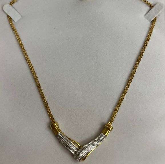 Diamond Evening Necklace, 18in Chain