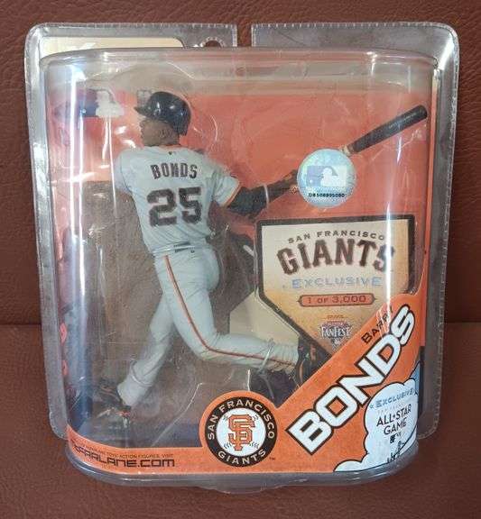 McFarland Toys MLB 2007 All Star Game Exclusive Barry Bonds #25 Action Figure In Original Package w/ MLB Hologram