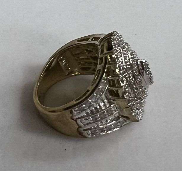 1ct Marquise Diamond Cluster Ring