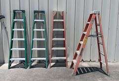 (4) 6ft Ladders, 4 times the money