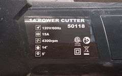 Extreme Power 14" Power Cutter Electric Concrete Saw, Does Work