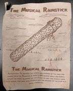 Vintage 40" Chilean Magical Musical Rainstick, Made From Dried Normata Cactus In Chile