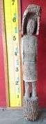 Hand Carved Wooden Cigar Indian, 78" Tall & Cactus 30" Tall