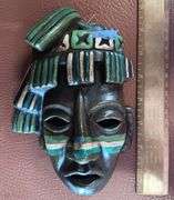 (6) African Mask, Statues & Mask Shaped Dish