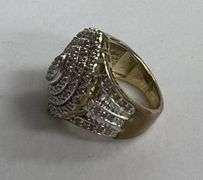 1ct Marquise Diamond Cluster Ring