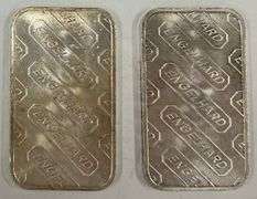 (2) 1oz Engelhard .999 Fine Silver Bars, 2 times the money