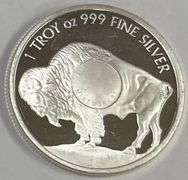 1 Troy Oz Buffalo Indian Head .999 Fine Silver Coin
