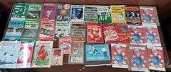 (29) Baseball Programs/Score Cards, Houston Astros, Autographed New York Giants, Indians, Cardinals, Colts & Phillips 66