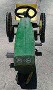 Vintage Metal John Deere Pedal Tractor