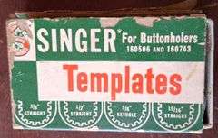 Vintage Singer Buttonholer w/ Templates, In Original Case