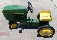 Vintage Metal John Deere Pedal Tractor