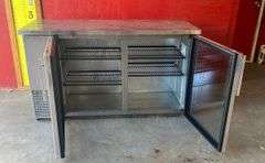 True Bar Refrigerator Model TBB-24-60G-S-LD, Does Work, (61"Lx24-1/2"Wx36"H)