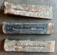 (3) Vintage Wood Splitting Wedges