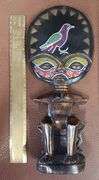 (6) African Mask, Statues & Mask Shaped Dish
