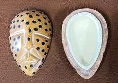 (6) African Mask, Statues & Mask Shaped Dish