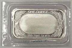 1oz American Flag .999 Fine Silver Bar