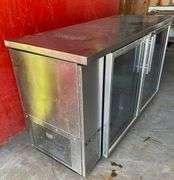 True Bar Refrigerator Model TBB-24-60G-S-LD, Does Work (61"Lx24-1/2"Wx36"H)