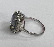 Sterling Silver 5.52ct Mystic Topaz Estate Dinner Ring