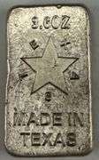 3.60oz TEXAS .925 Sterling Silver Bar