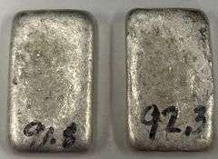 (2) 3.2oz Texas .925 Sterling Silver Bars, 2 times the money