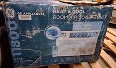 230 Volt GE 11800 BTU Heat & Cool Room Air Conditioner, New In Box, Cools Up To 550sqft