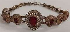 Sterling Silver 7.76ct Ruby Bracelet