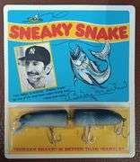 (12) Vintage Billy Martin "Sneaky Snake" Fishing Lures In Original Packaging
