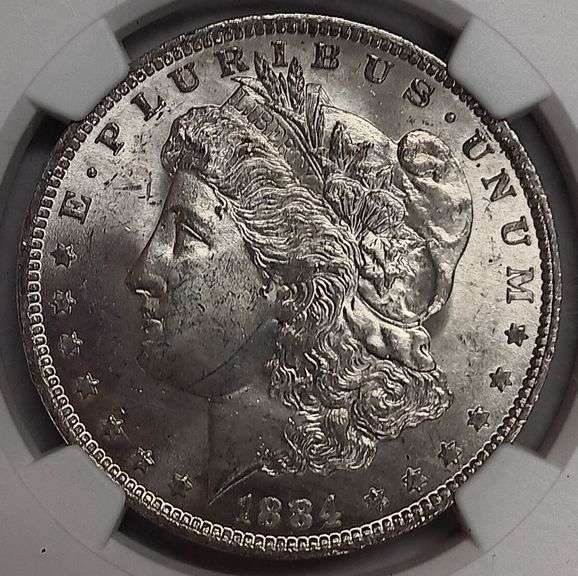1884-O Morgan Silver Dollar, NGC MS63