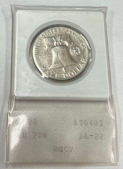 1959 Franklin Half Dollar, NCAA PF-55