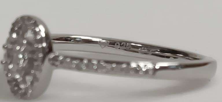 Sterling Silver Diamond Estate Ring