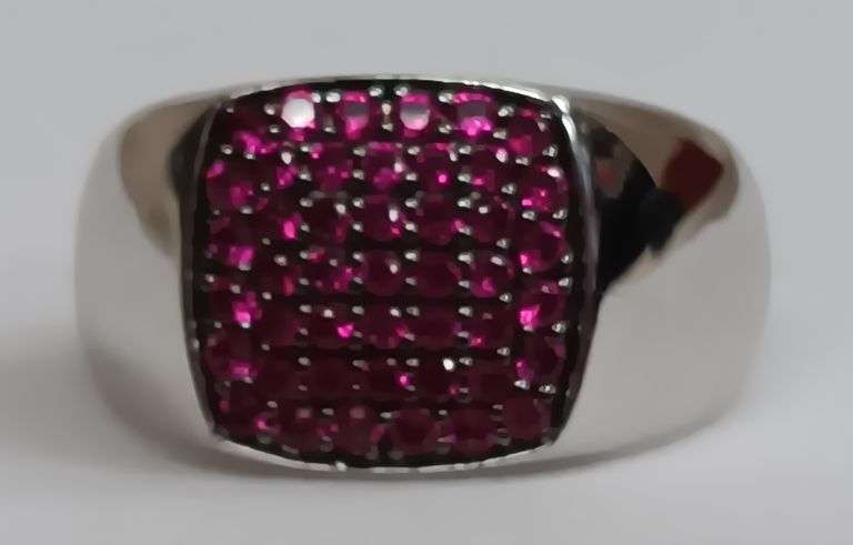 Sterling Silver Ruby Estate Ring