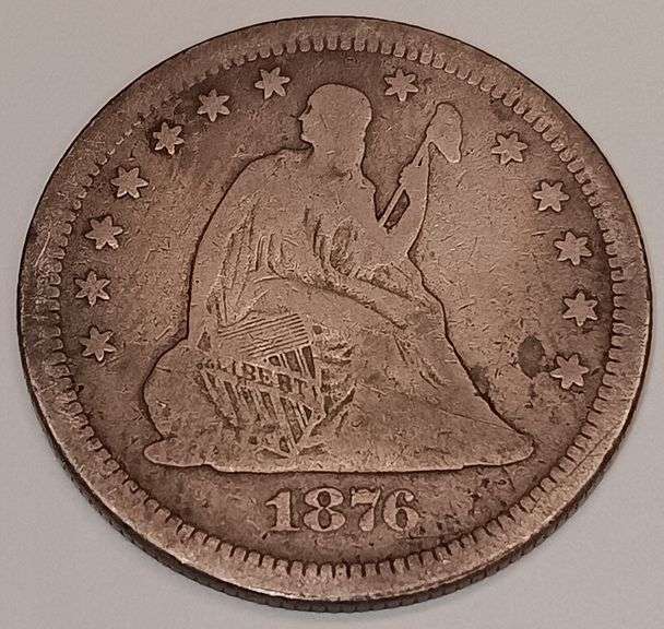 1876-S Sitting Liberty Quarter